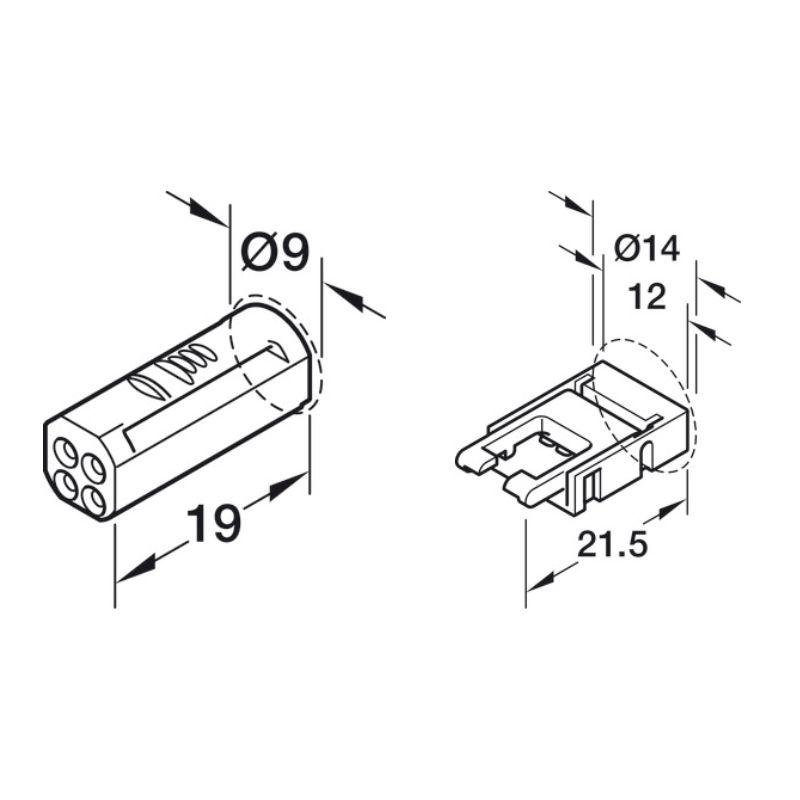 Thông số dây dẫn điện Hafele Loox5 833.95.710 Thông số dây dẫn điện Hafele Loox5 833.95.710