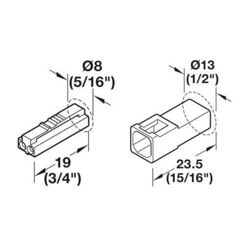 Dây dẫn nối dài Hafele 833.95.873 3 Thông số dây dẫn nối dài Hafele 833.95.873