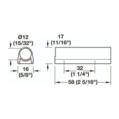 Đế cảm biến nhựa Hafele 833.89.332 4 Thông số đế cảm biến nhựa Hafele 833.89.332