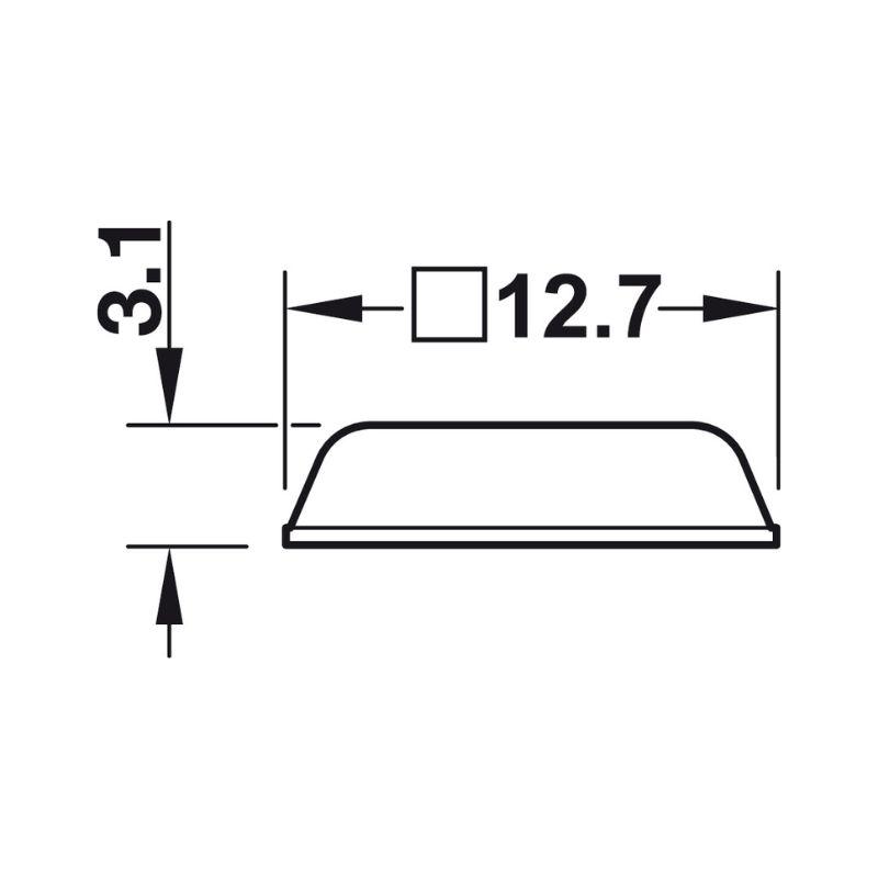 Thông số đệm cửa DB127 tự dính Hafele 356.27.416 Thông số đệm cửa DB127 tự dính Hafele 356.27.416