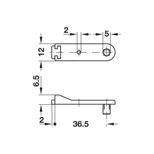 Đệm cửa Hafele 356.29.746 4 Thông số đệm cửa Hafele 356.29.746