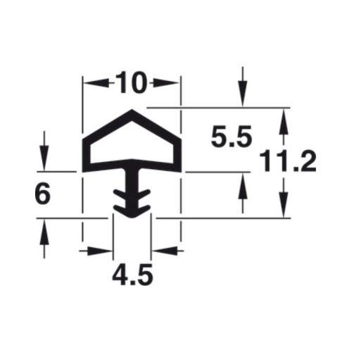 Thông số đệm khí cho cửa Hafele 950.10.983
