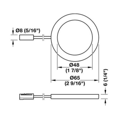 Đèn downlight gắn nổi Hafele 833.77.251 4 Thông số đèn downlight gắn nổi Hafele 833.77.251