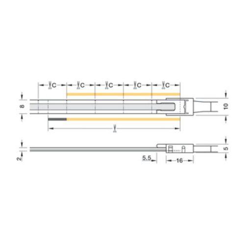 Thông số đèn LED dây COB 24V Hafele 833.75.311