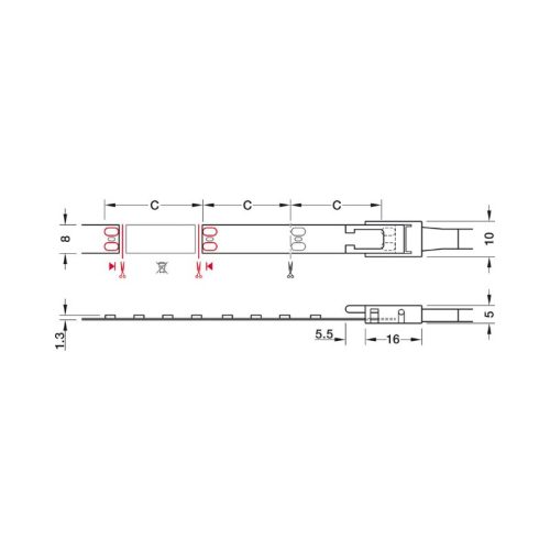 Đèn LED dây Hafele 833.76.637 4 Thông số đèn LED dây Hafele 833.76.637