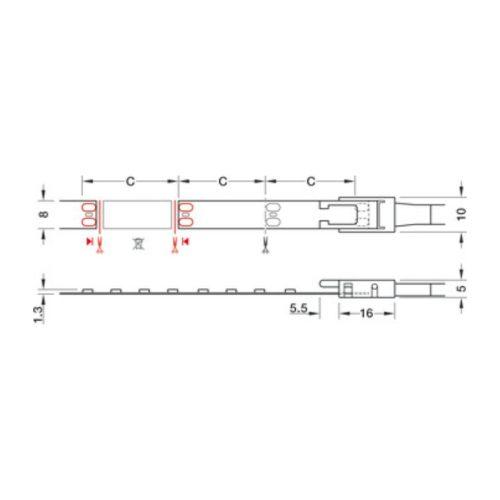 Đèn LED dây Loox5 LED 2071 Hafele 833.74.066 5 Thông số đèn LED dây Loox5 LED 2071 Hafele 833.74.066