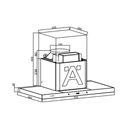 Máy hút mùi gắn tường Hafele HC-H706WB 3 Thông số máy hút mùi gắn tường Hafele HC-H706WB