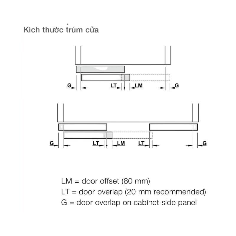 Thông số phụ kiện cửa trượt Slido Classic 70 VF A Hafele 402.35.001 Thông số phụ kiện cửa trượt Slido Classic 70 VF A Hafele 402.35.001