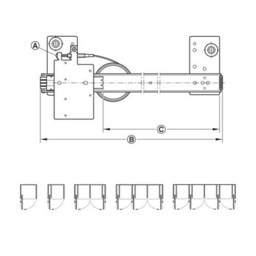 Phụ kiện cửa trượt xoay Hafele 408.25.005 3 Thông số phụ kiện cửa trượt xoay Hafele 408.25.005