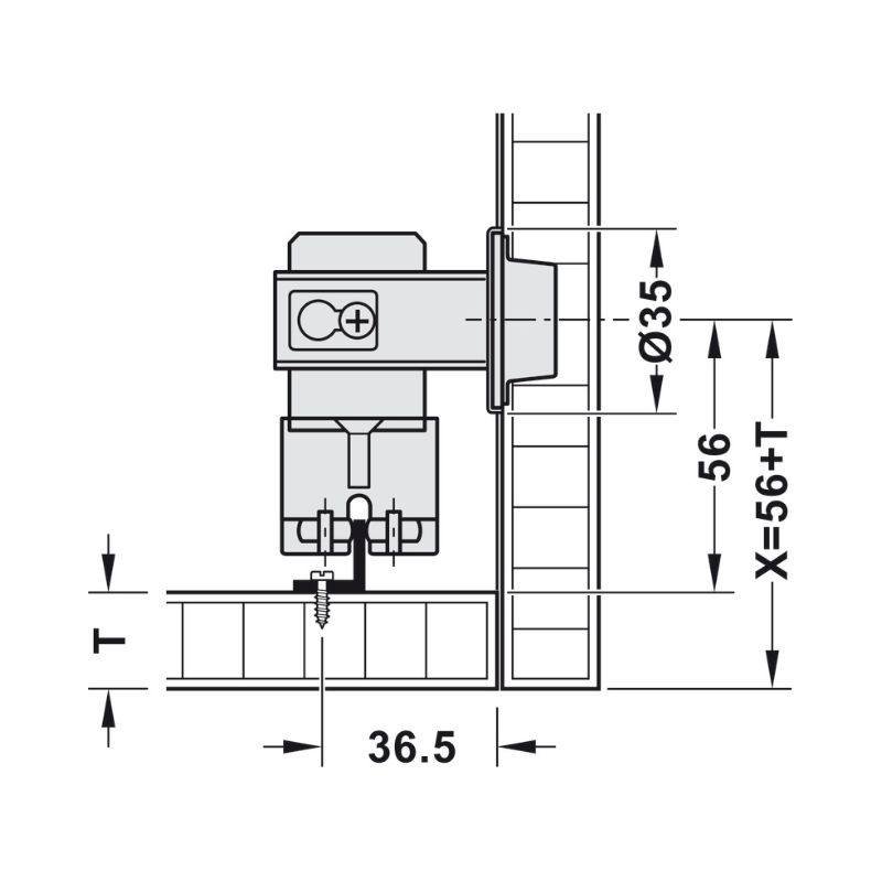 Thông số phụ kiện cửa xếp trượt F-Fold61 25A phải Hafele 409.36.033 Thông số phụ kiện cửa xếp trượt F-Fold61 25A phải Hafele 409.36.033