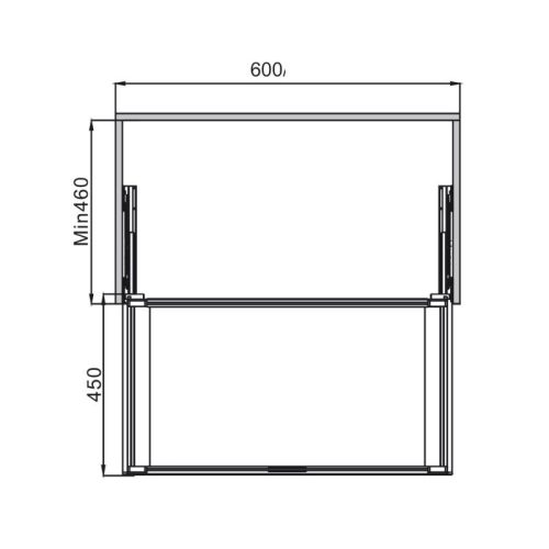 Rổ kéo bằng kính Hafele 807.95.171 3 Thông số Rổ kéo bằng kính Hafele 807.95.171