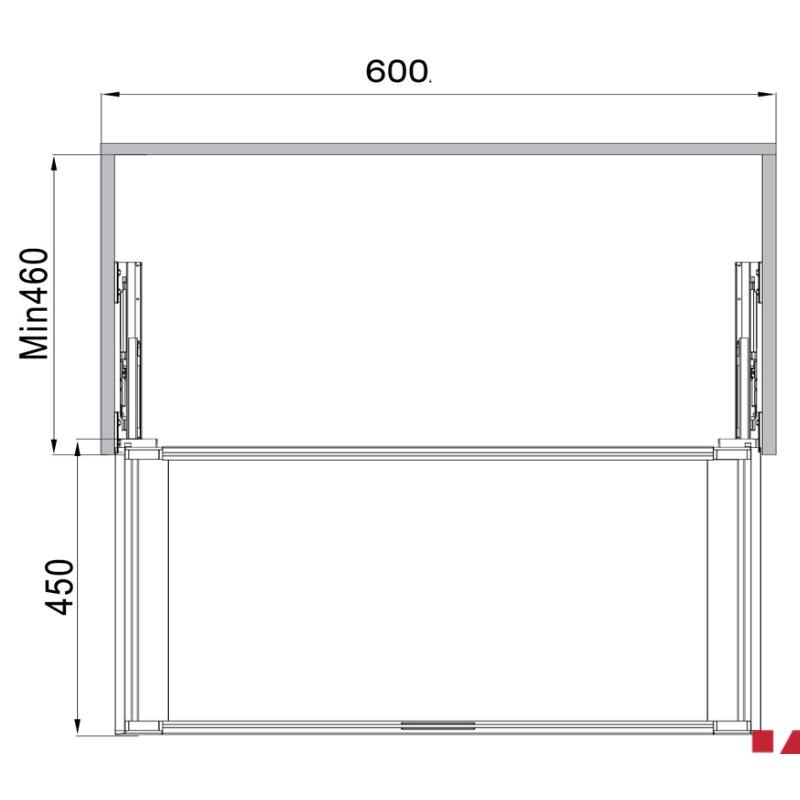 Thông số Rổ kéo bằng kính Hafele 807.95.871 Thông số Rổ kéo bằng kính Hafele 807.95.871