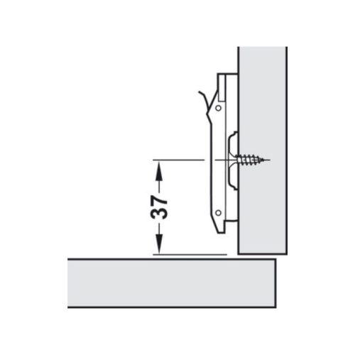 Thông số tấm gắn hình chữ thập Hafele Metalla 329.84.020