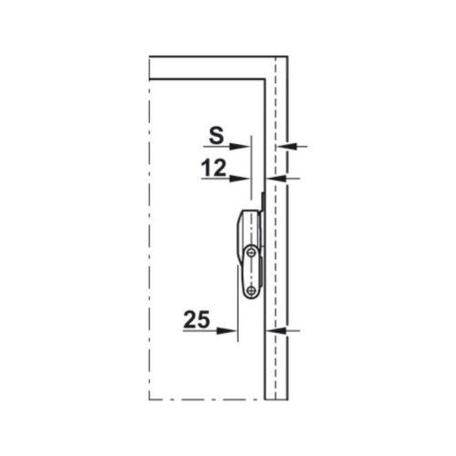 Tay nâng cánh tủ Duo Forte Hafele 373.66.700 5 Thông số tay nâng cánh tủ Duo Forte Hafele 373.66.700