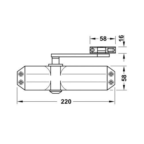Thiết bị đóng cửa tự động 60Kg Hafele 931.84.229 4 Thông số thiết bị đóng cửa tự động 60Kg Hafele 931.84.229