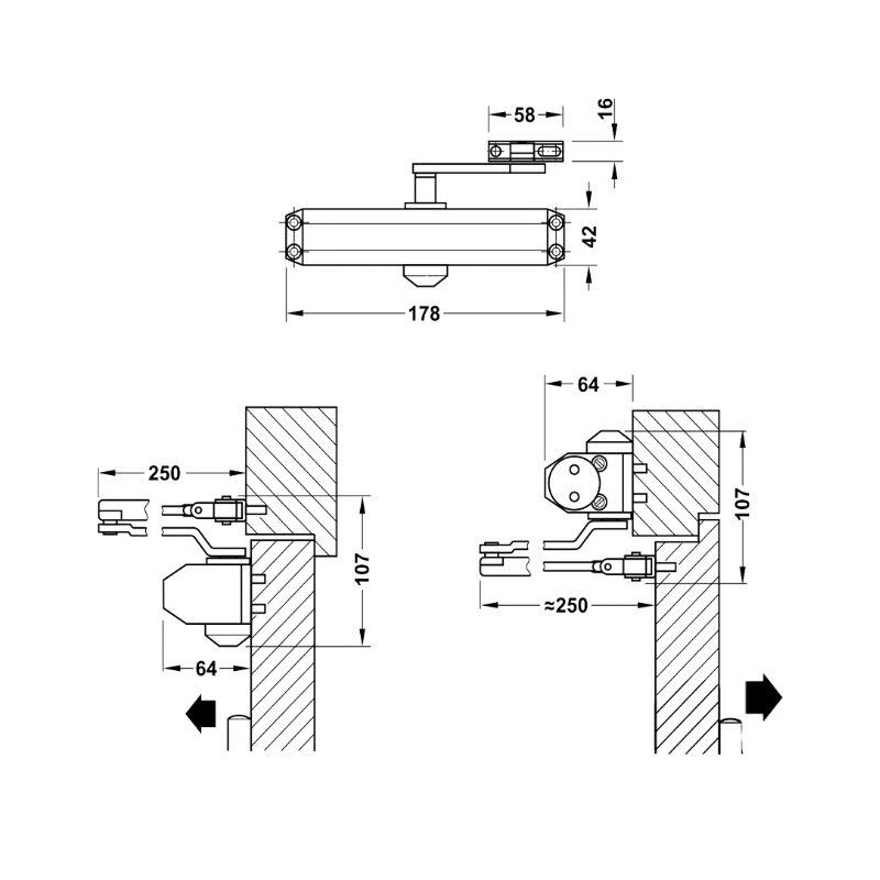 Thông số thiết bị đóng cửa tự động DCL11 Hafele 931.84.643 Thông số thiết bị đóng cửa tự động DCL11 Hafele 931.84.643