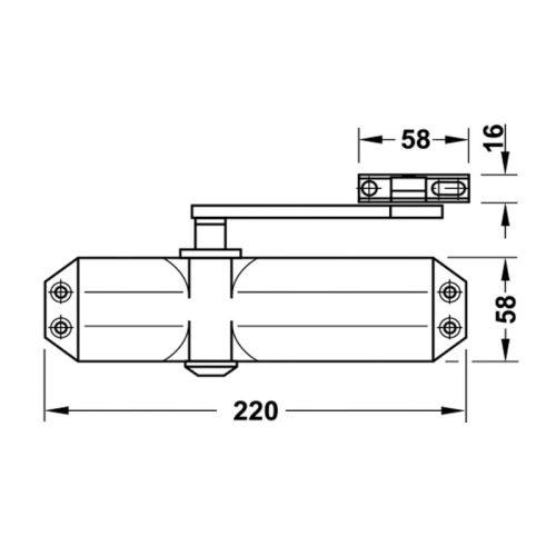 Thiết bị đóng cửa tự động Hafele 931.84.239 5 Thông số thiết bị đóng cửa tự động Hafele 931.84.239