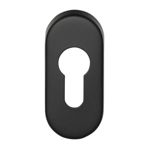 Nắp che ruột khóa Oval đen PVD Hafele 903.58.436