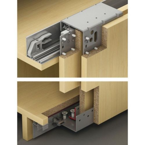 Phụ kiện cửa trượt 3 cánh 70 VF A Hafele 402.35.432