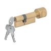 Ruột khóa hai đầu chìa đồng bóng 70mm Hafele 916.96.080