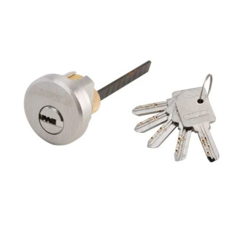 Ruột khóa WC đầu vặn đầu chìa 70 màu đen Hafele 916.86.012