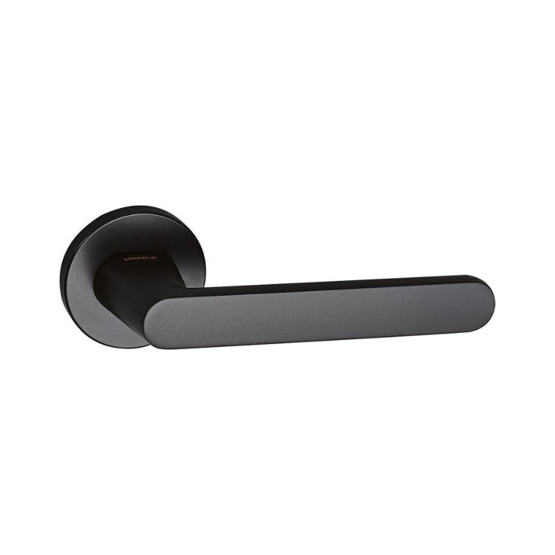 Tay nắm cửa đi 949CP màu đen PVDF Hafele 905.99.746 Tay nắm cửa đi 949CP màu đen PVDF Hafele 905.99.746