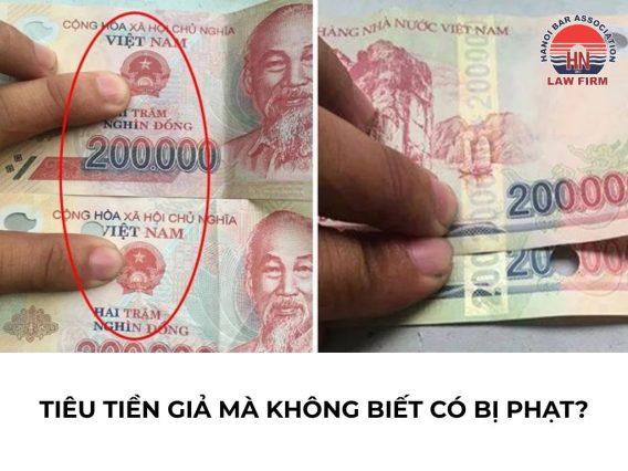 Tiêu tiền giả mà không biết thì có bị phạt không?