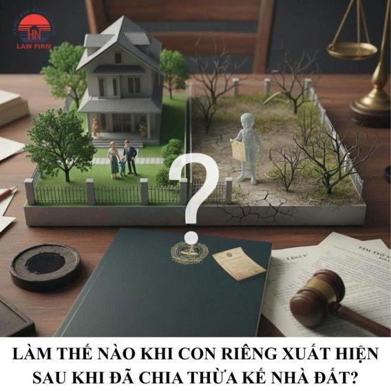 Làm thế nào khi con riêng xuất hiện sau khi đã chia thừa kế nhà đất?
