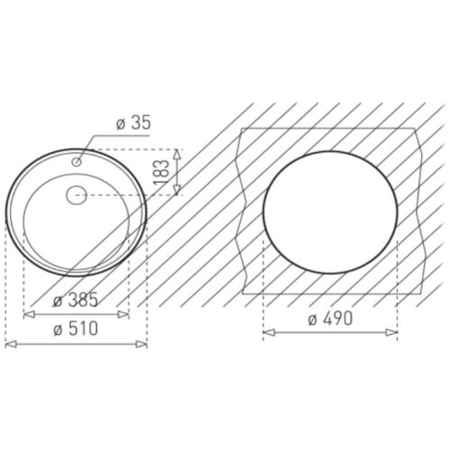 Kích thước chậu rửa bát Teka CENTROVAL 1B