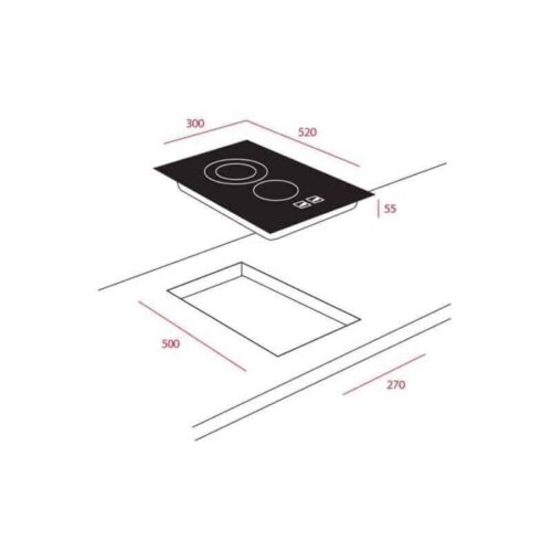 Kích thước của Bếp Điện Teka VTTC 2P.1