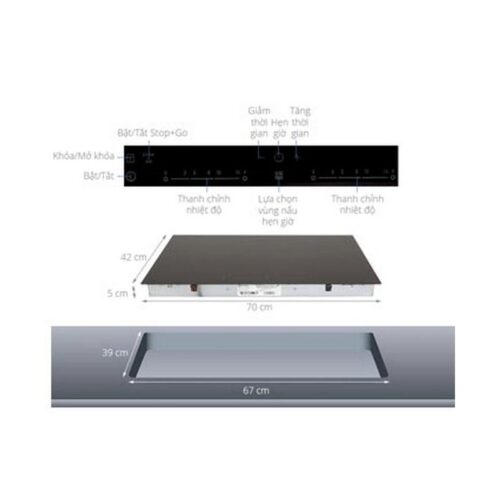 Kích thước Bếp từ âm Electrolux EHI7260BB