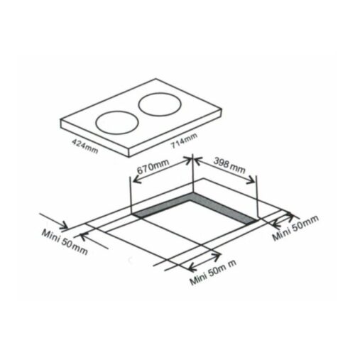 Kích thước Bếp từ Arber AB371