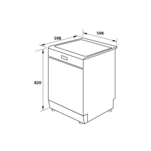Kích thước máy rửa bát Dudoff London Venus-DV01( DW-V01FT)