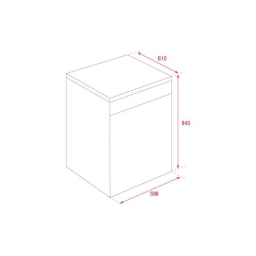 Kích thước của Máy rửa bát độc lập Teka LP8 650 SS TTH