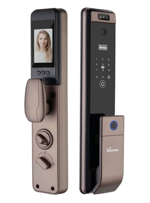 Khóa cửa điện tử nhận diện khuôn mặt Face ID - 3D Demax SL916 CB App Wifi