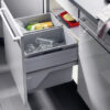 Thùng rác gắn cánh Hafele 502.73.902 2x30L cho tủ 600mm