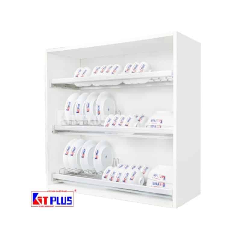 Giá bát cố định 3 tầng Inox mờ cao cấp Kit Plus DK12B MIX.70 Giá bát cố định 3 tầng Inox mờ cao cấp Kit Plus DK12B MIX.70