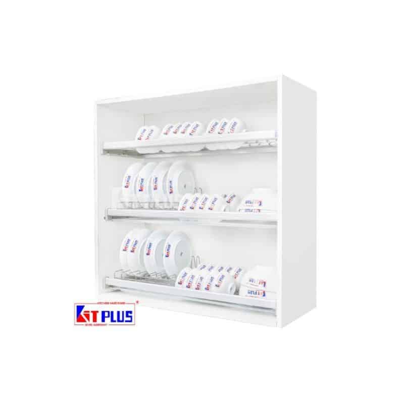 Giá bát cố định 3 tầng Inox mờ cao cấp Kit Plus DK12B MIX.90 Giá bát cố định 3 tầng Inox mờ cao cấp Kit Plus DK12B MIX.90