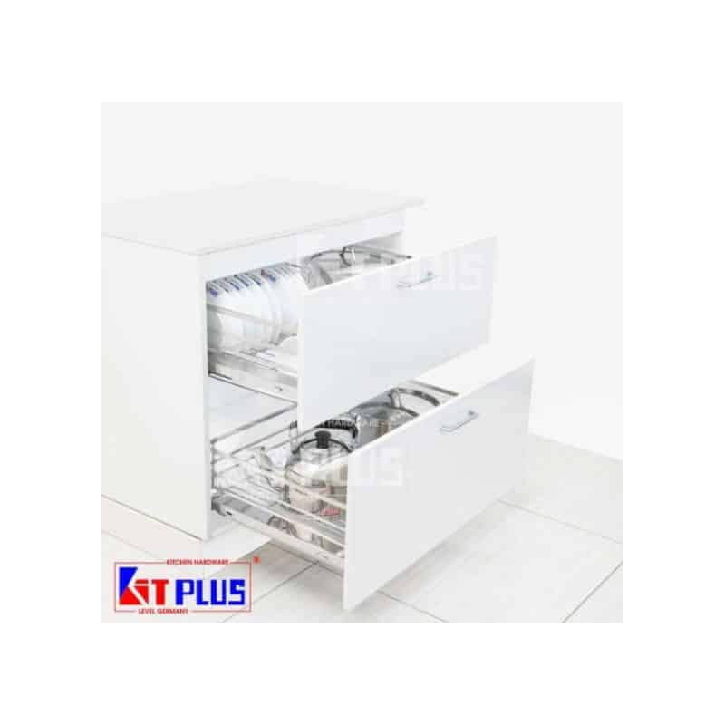 Giá xoong nồi, bát đĩa đa năng nan dẹt inox mờ Kit Plus BM VIP.90 Giá xoong nồi, bát đĩa đa năng nan dẹt inox mờ Kit Plus BM VIP.90