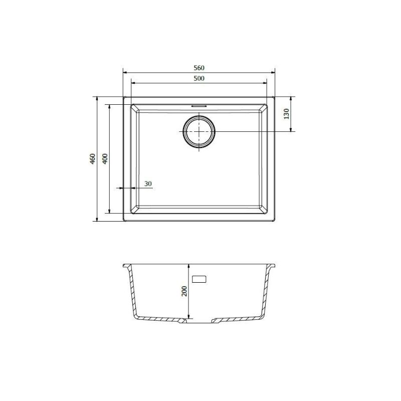Thiết kế của chậu rửa bát 1 hố Reginox AMSTERDAM 50 HMH.R30868 Thiết kế của chậu rửa bát 1 hố Reginox AMSTERDAM 50 HMH.R30868