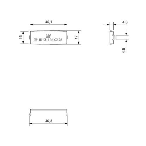 Thiết kế của nắp che phểu rác chậu đá Reginox R35856