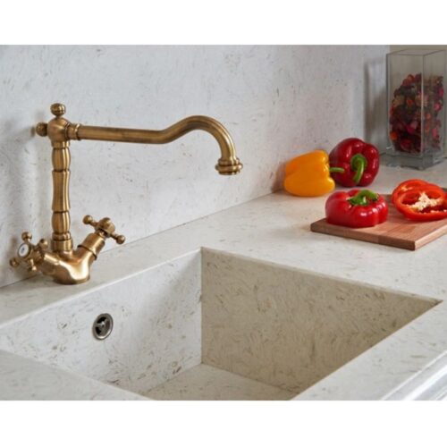 Đá nhân tạo Vicostone Akoya BQ8583 3 anh thuc te da nhan tao vicostone akoya bq8583