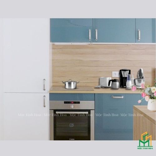 Ảnh mẫu tủ bếp nhựa cánh Acrylic TBNA09 - Tủ bếp chữ L, hiện đại Ảnh mẫu tủ bếp nhựa cánh Acrylic TBNA09 - Tủ bếp chữ L, hiện đại