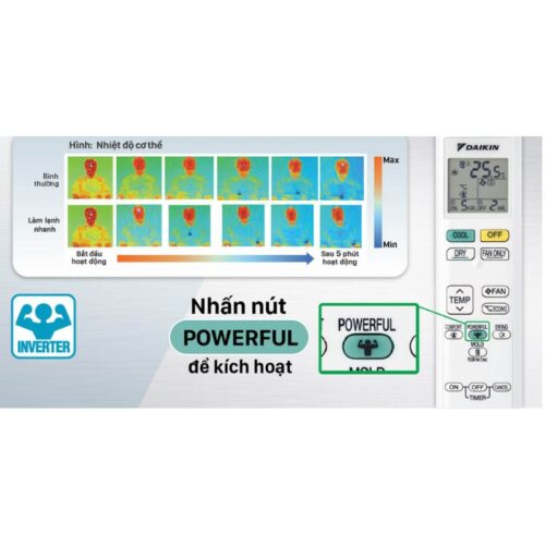 Máy lạnh 2 chiều Daikin Inverter 2 Hp FTHF50VAVMV/RHF50VAVMV 3 anh may lanh 2 chieu daikin inverter 2 hp fthf50vavmvrhf50vavmv