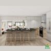 Mẫu tủ bếp nhựa cánh Laminate TBNL04 - Tủ bếp chữ I, hiện đại