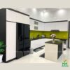 Tủ bếp gỗ An Cường AC27 - Tủ bếp chữ L, hiện đại