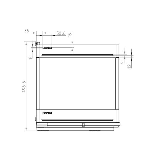 Kích thước kệ đựng gia vị Hafele 545.14.323