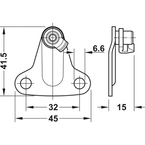 Lắp đặt bas cho phụ kiện tay nâng Hafele 373.66.694