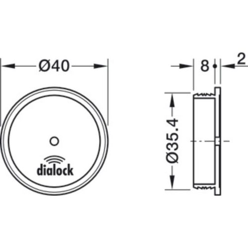 Kích thước ăng-ten fan 200 Hafele 237.59.061