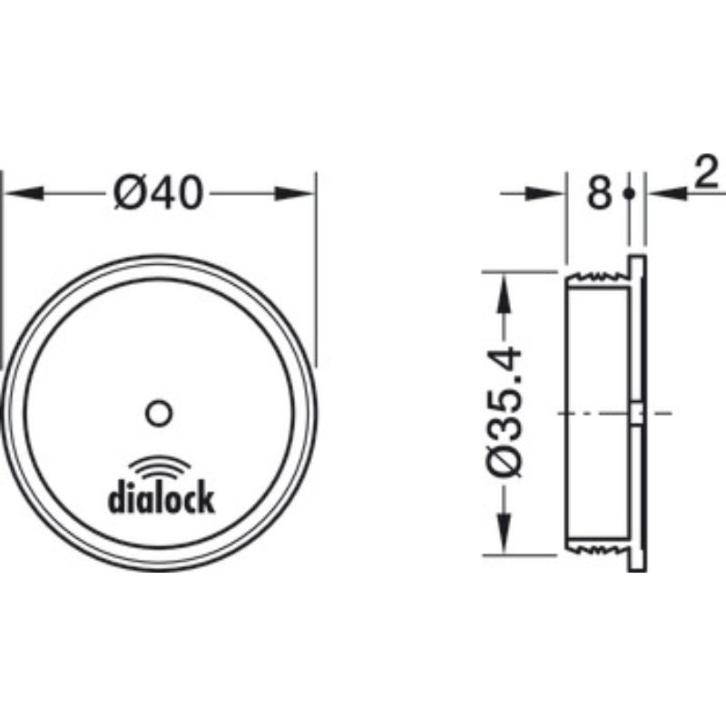 Kích thước ăng-ten fan 200 Hafele 237.59.061